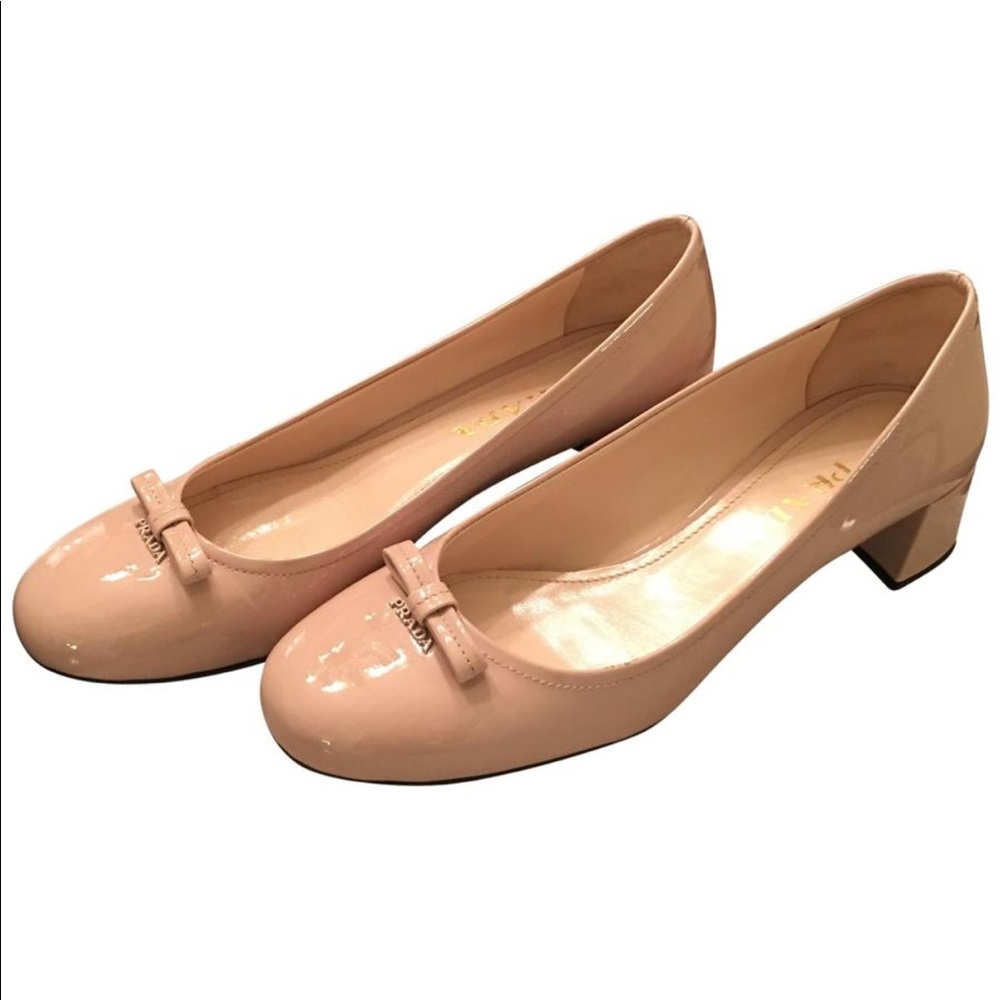 SOLD..Prada low block heels